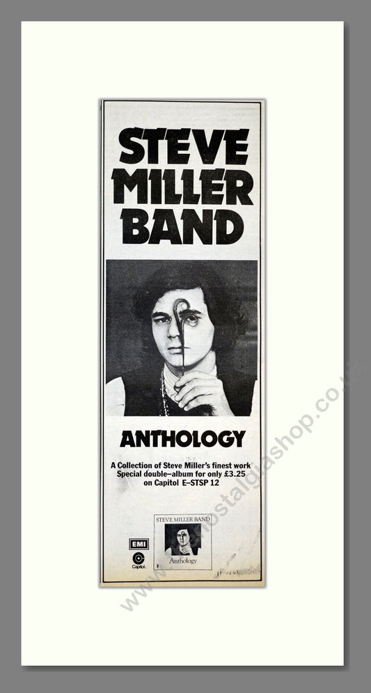 Steve Miller Band - Anthology. Vintage Advert 1973 (ref AD201134)