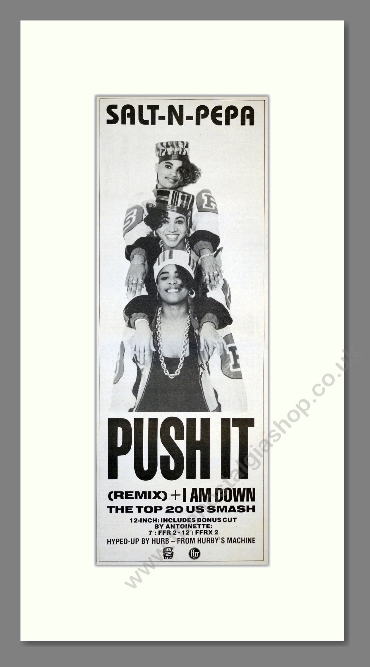 Salt-n-Pepa - Push It. Vintage Advert 1988 (ref AD201145)