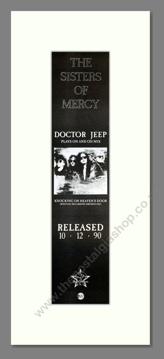 Sisters Of Mercy (The) - Doctor Jeep. Vintage Advert 1990 (ref AD201163)