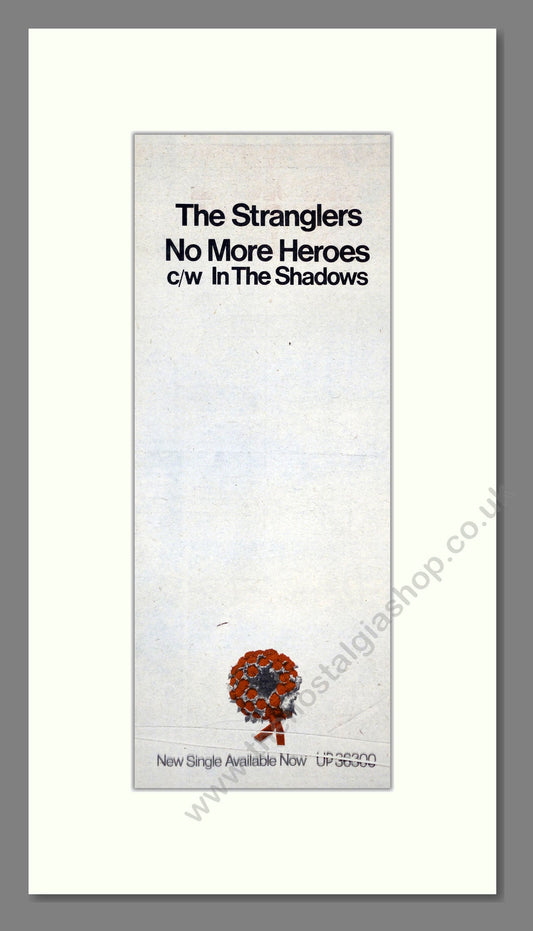 Stranglers (The) - No More Heroes. Vintage Advert 1977 (ref AD201170)