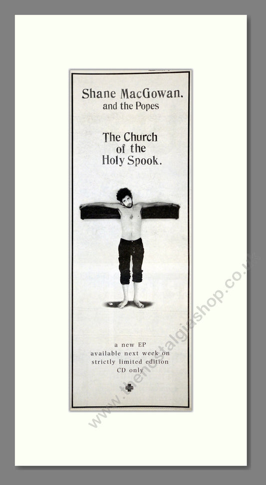 Shane MacGowan and The Popes - The Church Of The Holy Spook. Vintage Advert 1994 (ref AD201172)