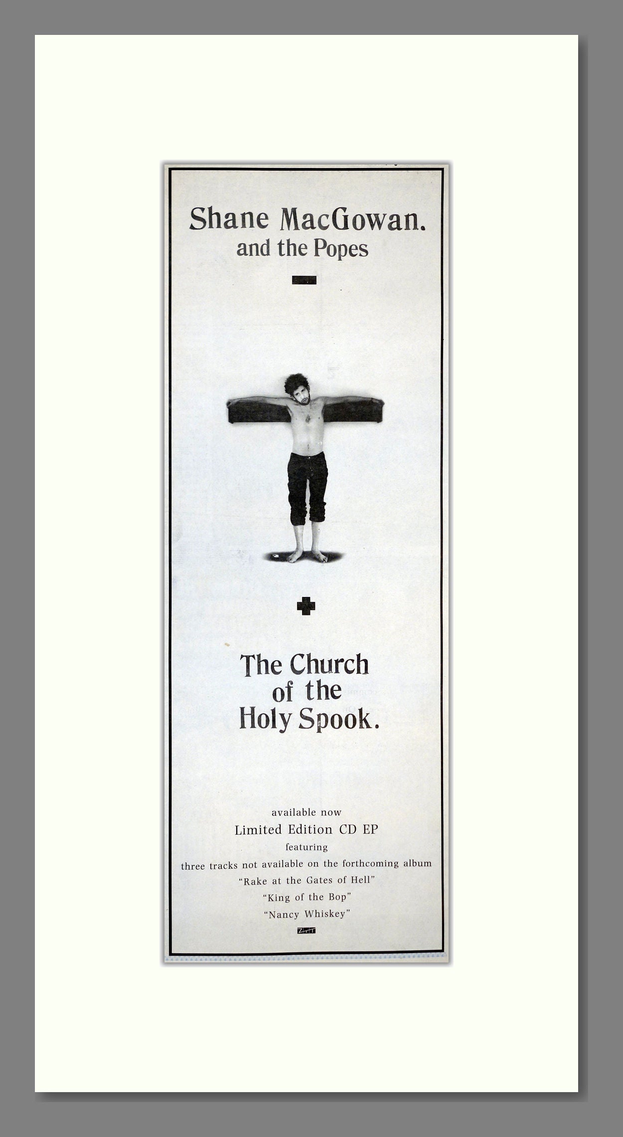 Shane MacGowan and The Popes - The Church Of The Holy Spook. Vintage Advert 1994 (ref AD201173)