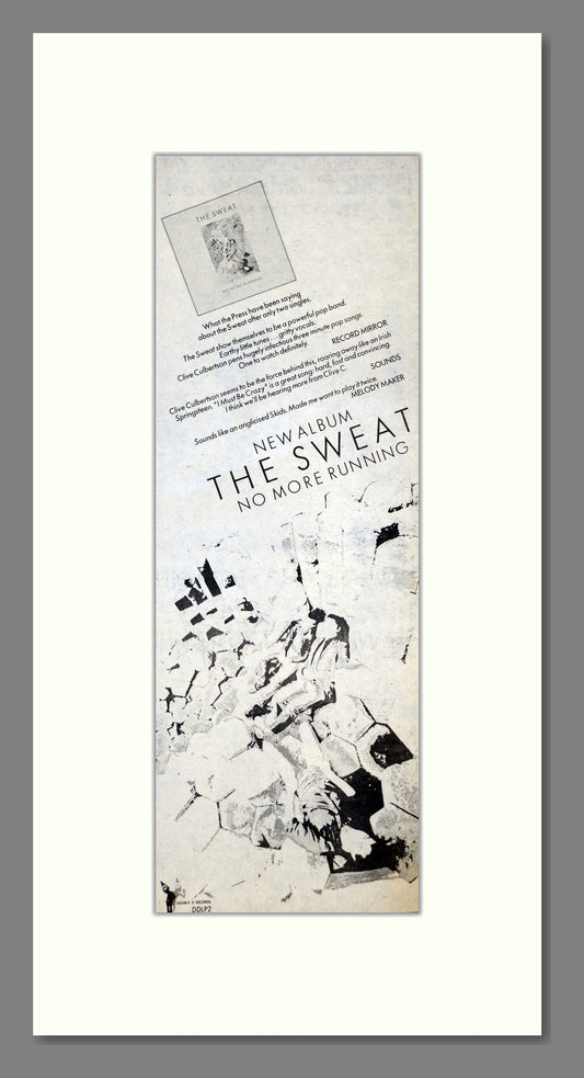 Sweat (The) - No More Running. Vintage Advert 1980 (ref AD201205)