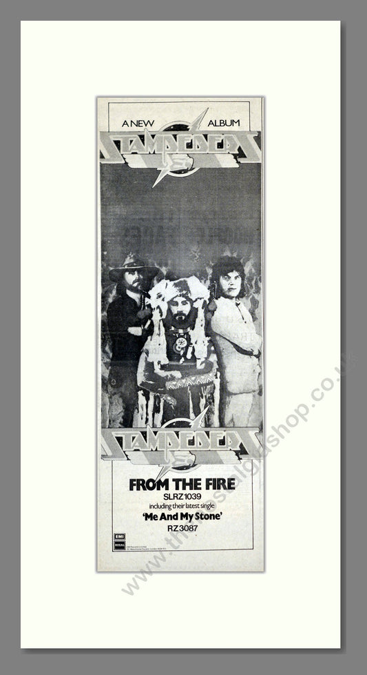 Stampeder (The) - From The Fire. Vintage Advert 1974 (ref AD201247)