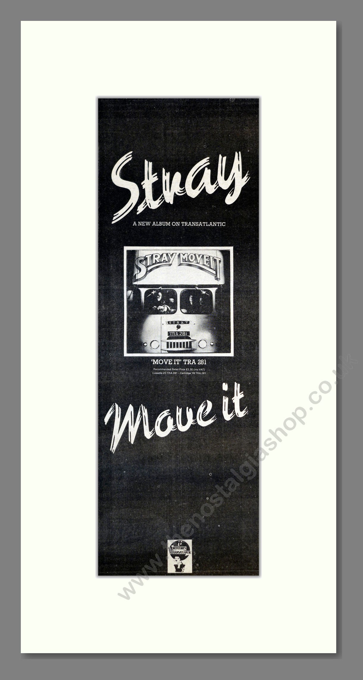 Stray - Move It. Vintage Advert 1974 (ref AD201264)