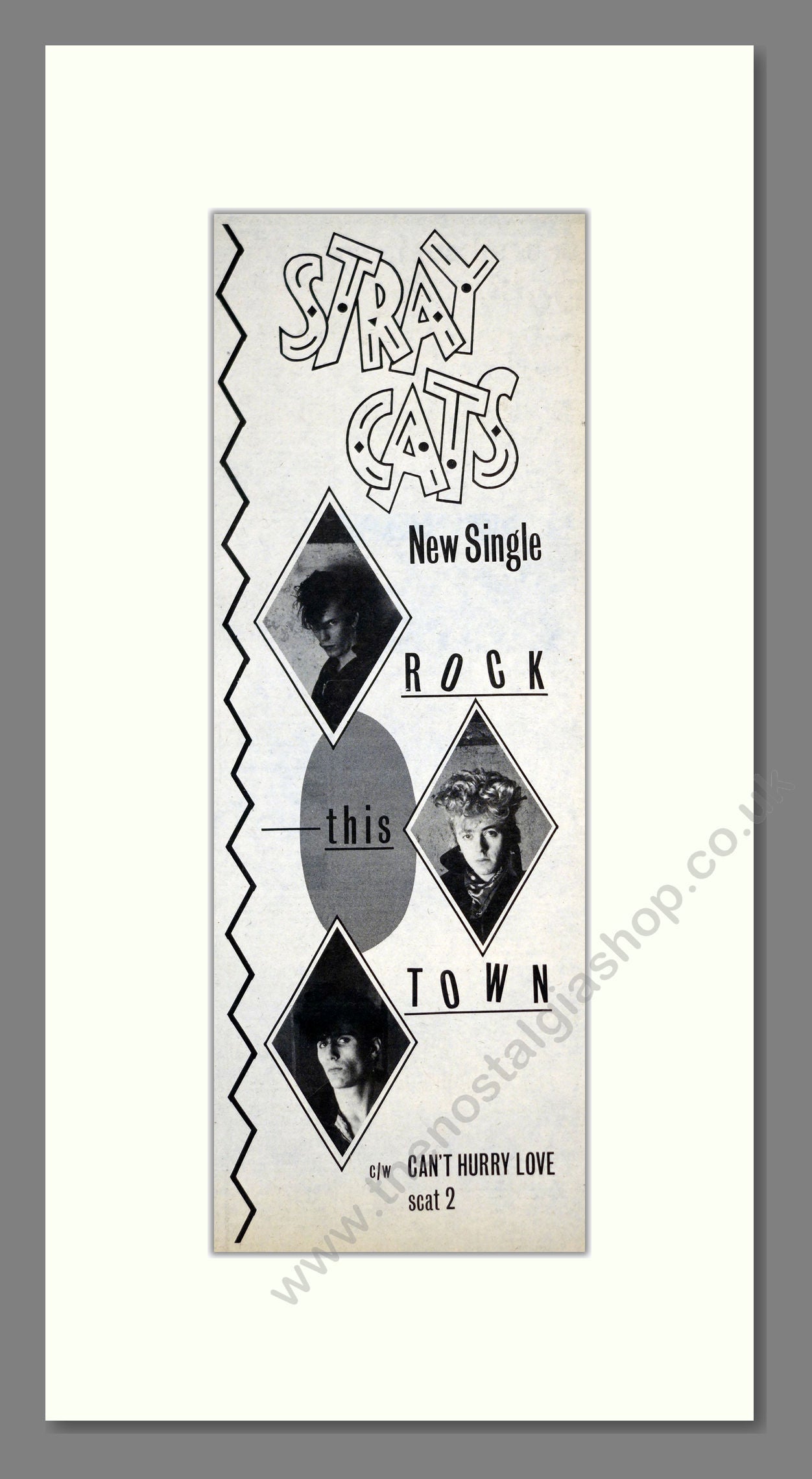 Stray Cats - Rock This Town. Vintage Advert 1981 (ref AD201277)