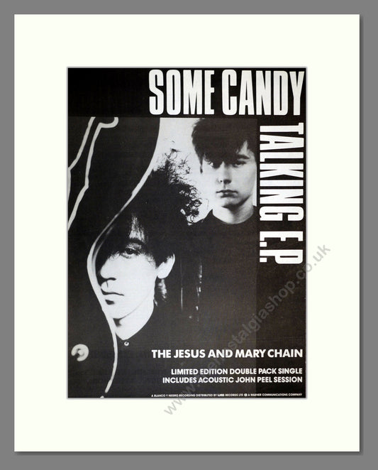 Jesus And Mary Chain - Some Candy Talking. Vintage Advert 1986 (ref AD17238)