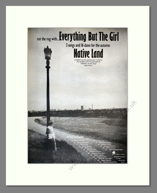 Everything But The Girl - Native Land. Vintage Advert 1984 (ref AD17270)