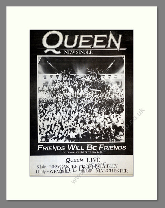 Queen - Friends Will Be Friends. Vintage Advert 1986 (ref AD17284)