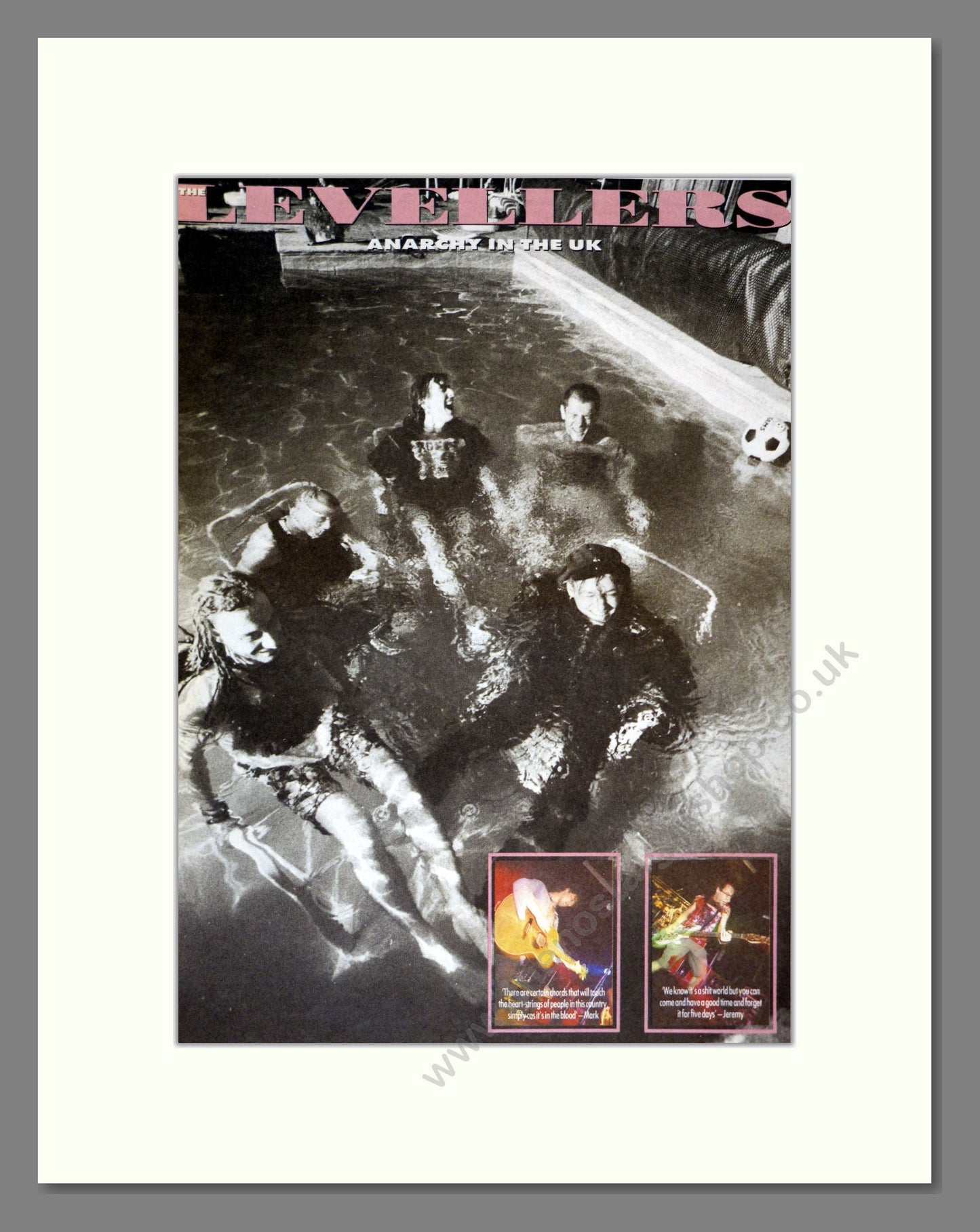 Levellers - Anarchy In The UK. Vintage Advert 1991 (ref AD17341)