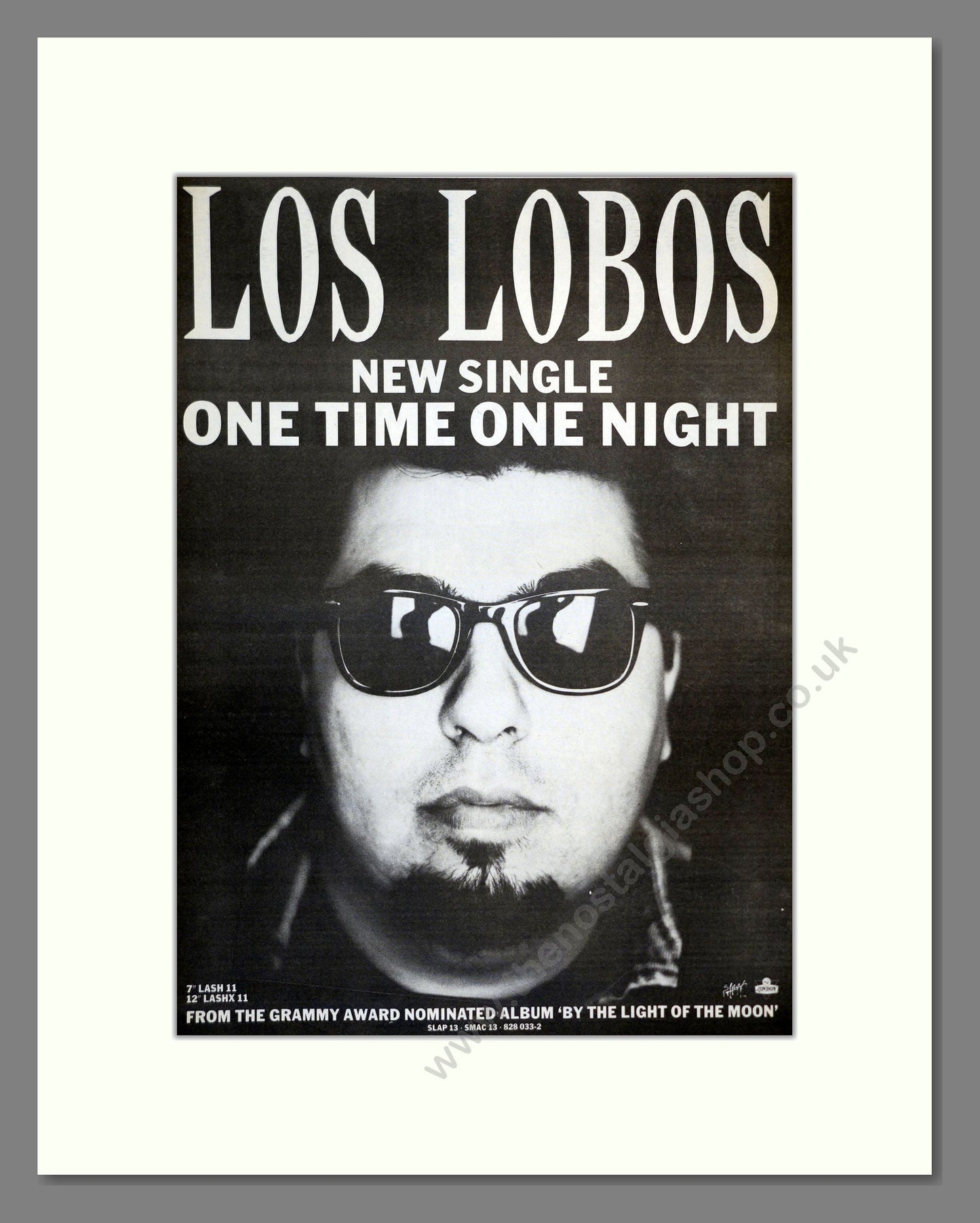 Los Lobos - One Time One Night. Vintage Advert 1988 (ref AD17368)