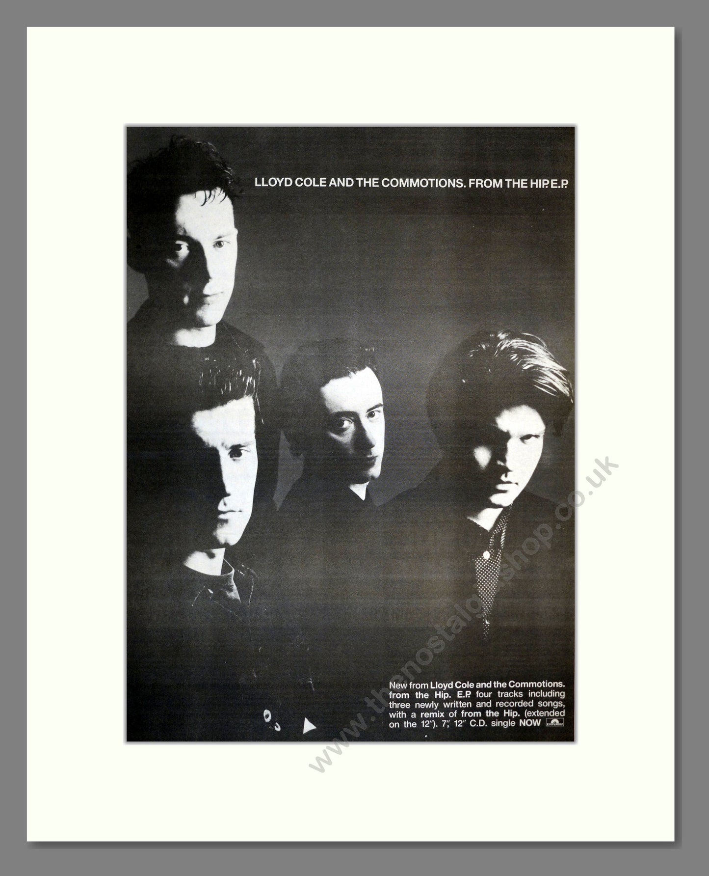 Lloyd Cole And The Commotions - From The Hip. Vintage Advert 1988 (ref AD17385)