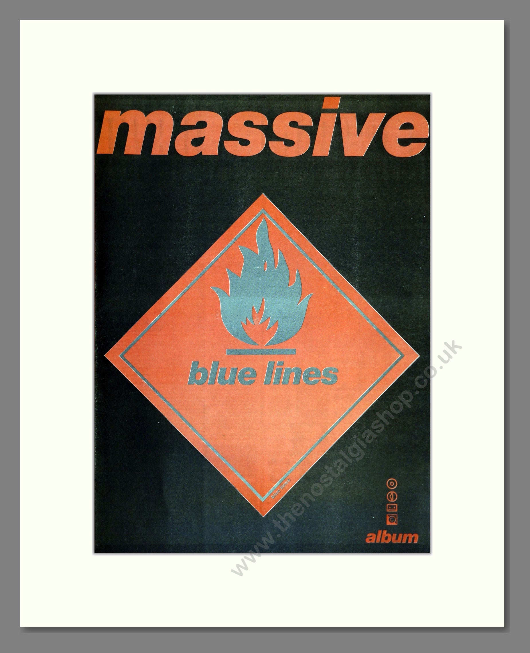 Massive Attack - Blue Lines. Vintage Advert 1991 (ref AD17406)