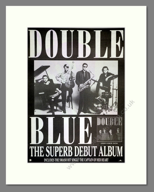 Double Blue - Debut Album . Vintage Advert 1986 (ref AD17415)