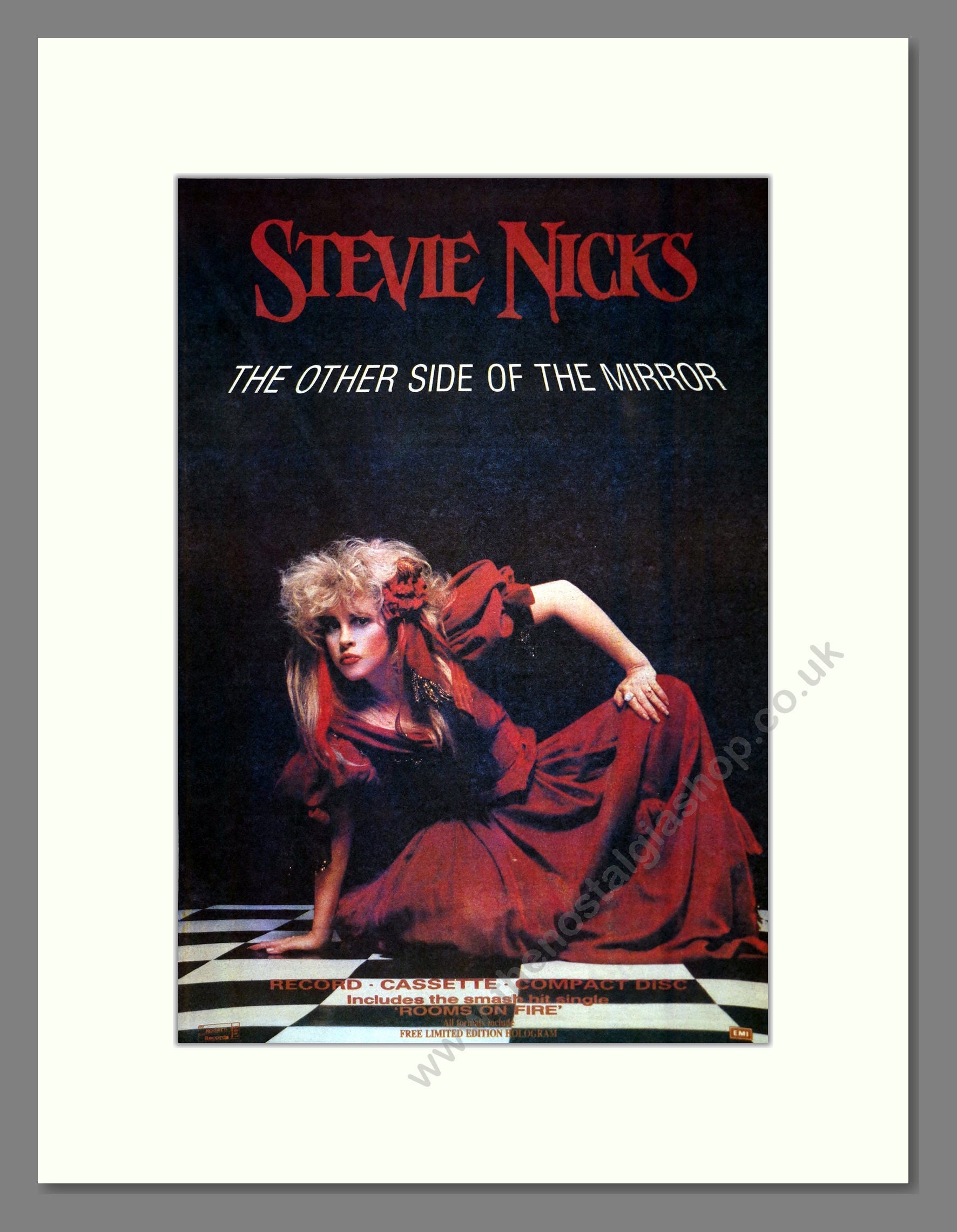 Stevie Nicks - The Other Side Of The Mirror. Vintage Advert 1989 (ref AD17445)