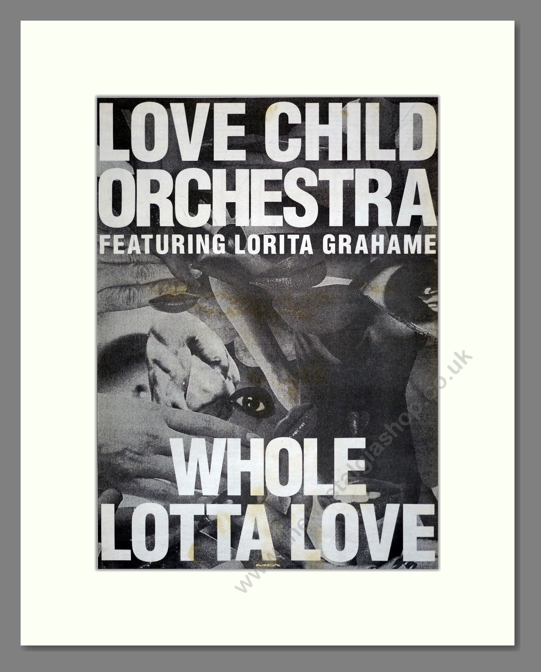 Love Child Orchestra ft Lorita Grahame - Whole Lotta Love. Vintage Advert 1989 (ref AD17468)