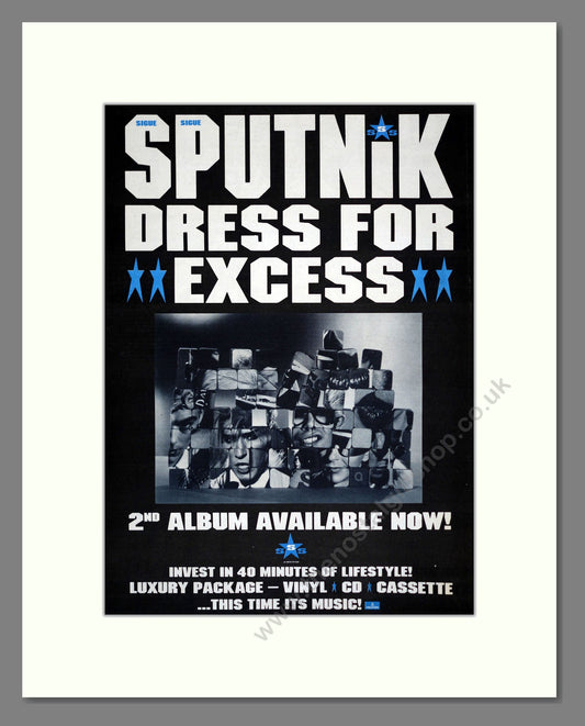 Sigue Sigue Sputnik - Dress For Excess. Vintage Advert 1989 (ref AD17476)