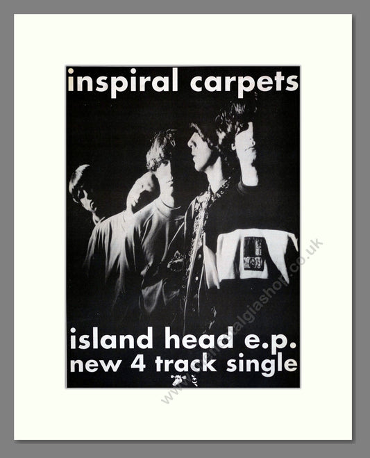 Inspiral Carpets - Island Head E.P.. Vintage Advert 1990 (ref AD17480)