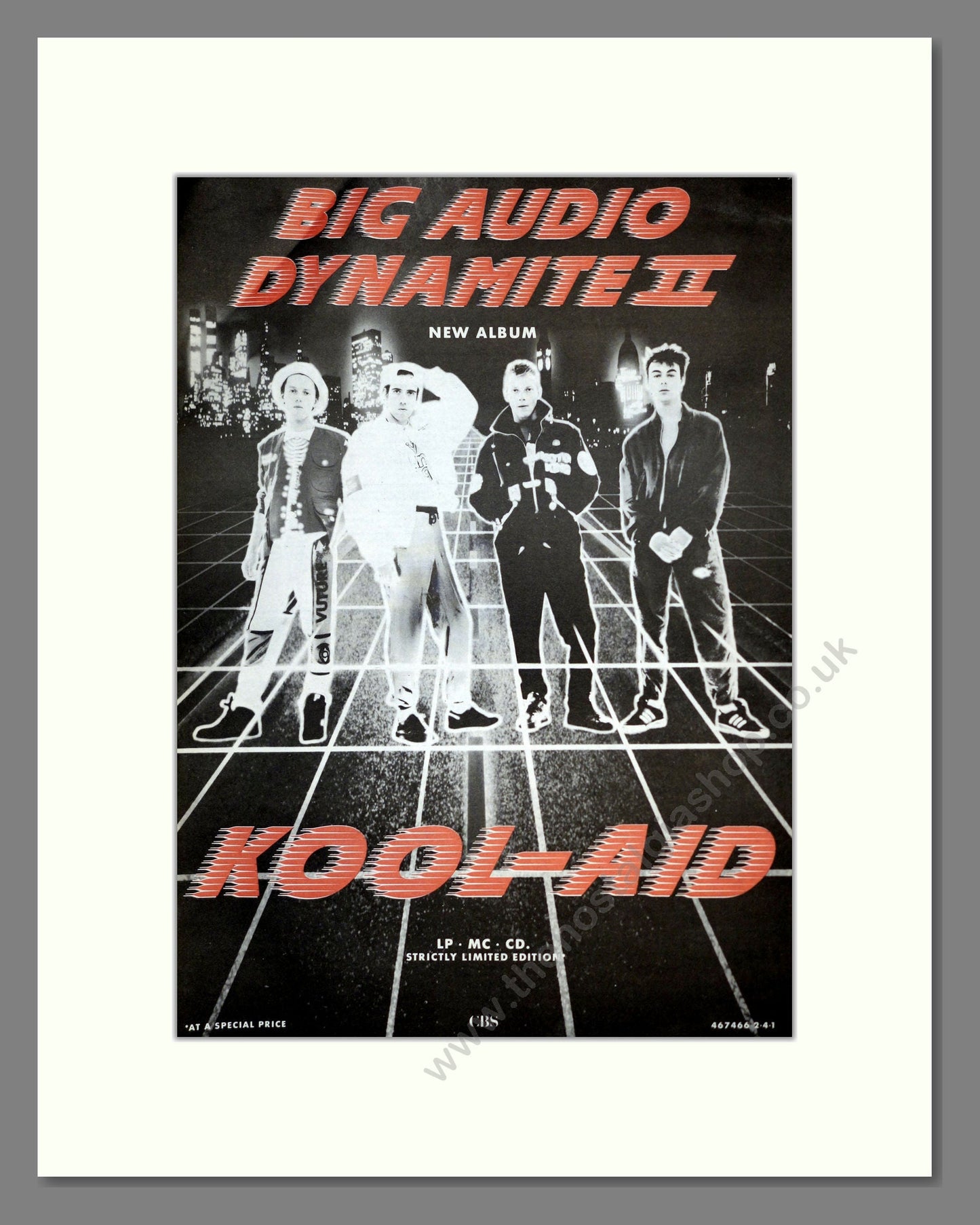 Big Audio Dynamite - Kool-Aid. Vintage Advert 1990 (ref AD17492)