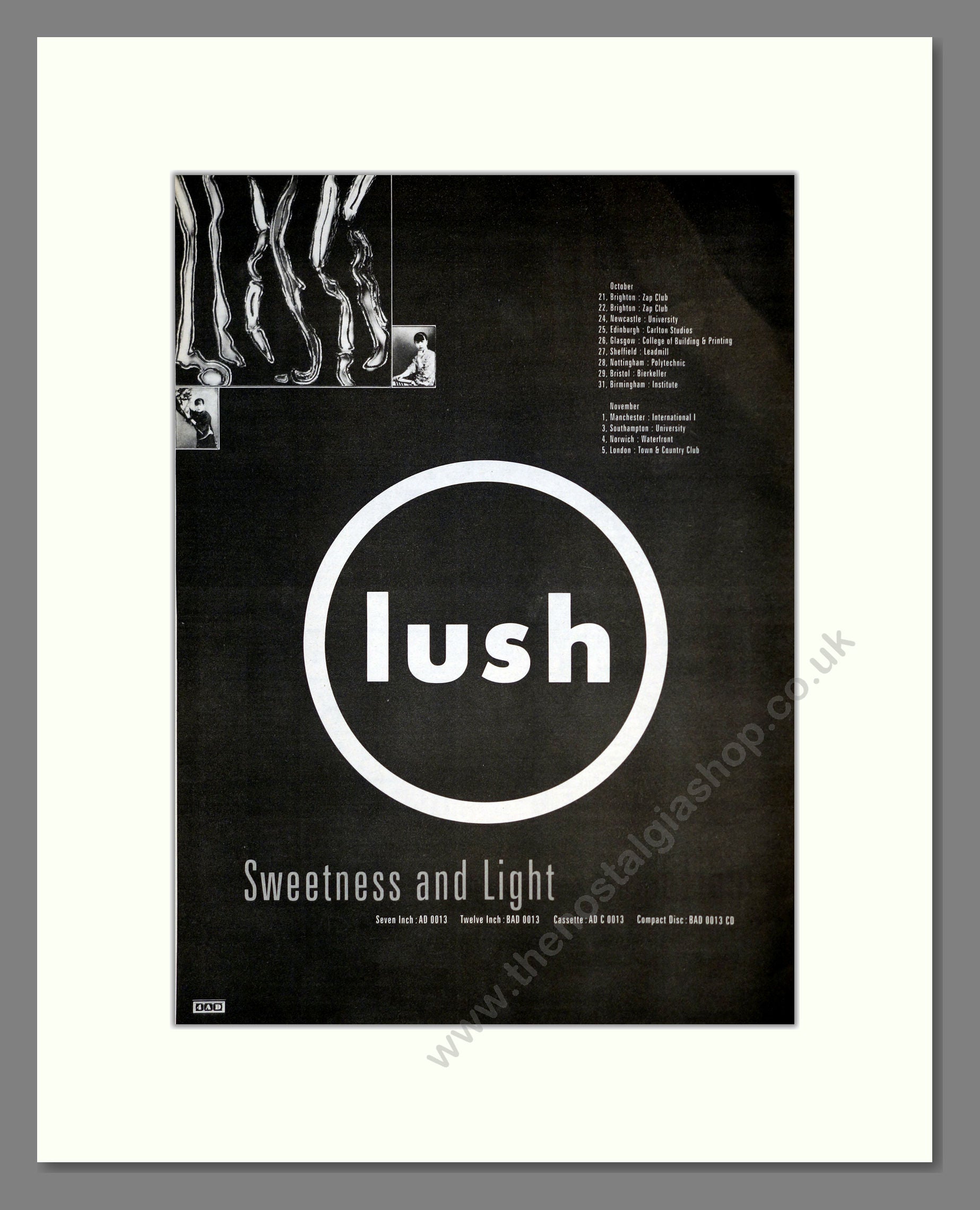 Lush - Sweetness And Light. Vintage Advert 1990 (ref AD17496)