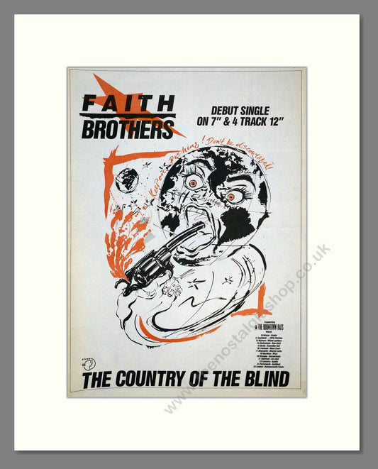 Faith Brothers - The Country Of The Blind. Vintage Advert 1985 (ref AD17516)