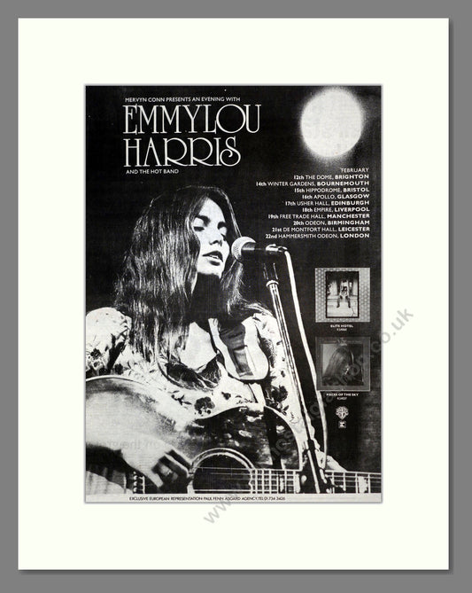 Emmylou Harris - . Vintage Advert 1976 (ref AD17529)