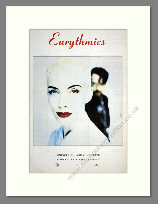 Eurythmics -  We Too Are One/ Revival. Vintage Advert 1989 (ref AD17604)