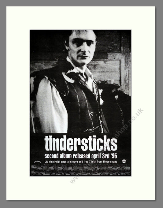 Tindersticks - Second Album. Vintage Advert 1995 (ref AD17612)