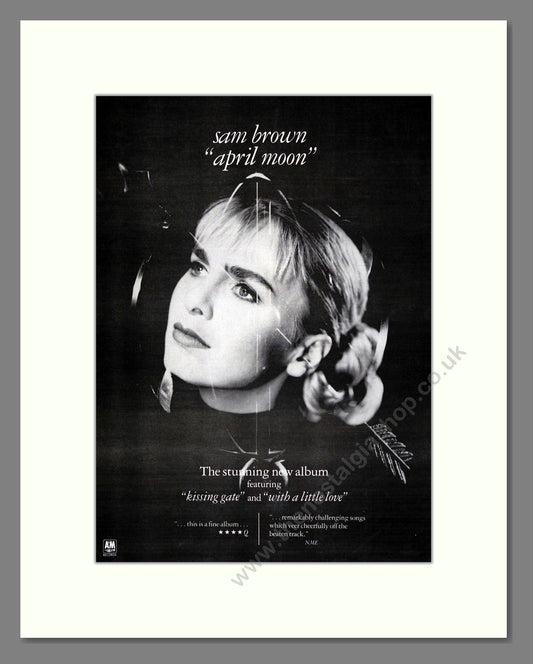 Sam Brown - April Moon. Vintage Advert 1990 (ref AD17618)