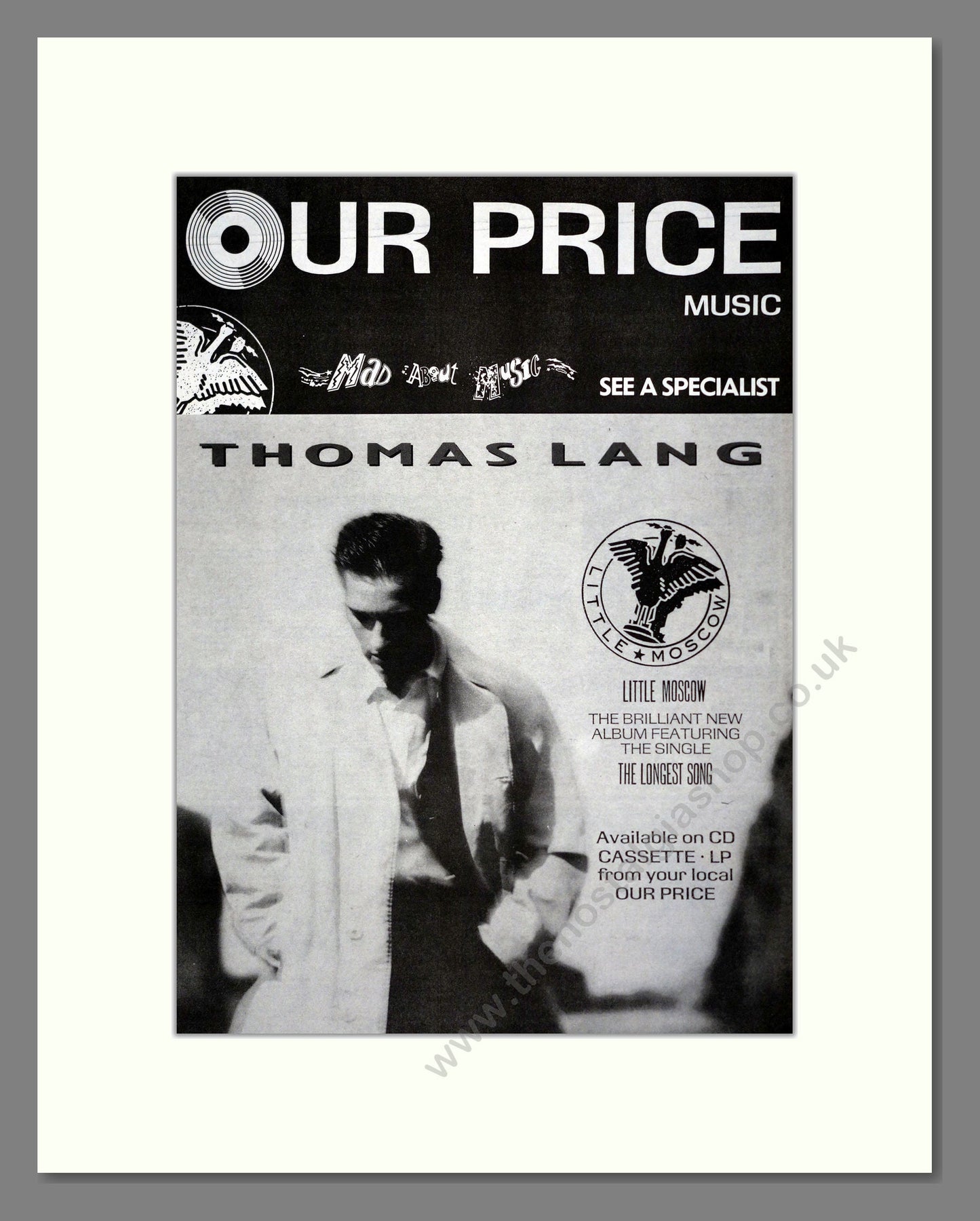 Thomas Lang - Little Moscow. Vintage Advert 1990 (ref AD17620)