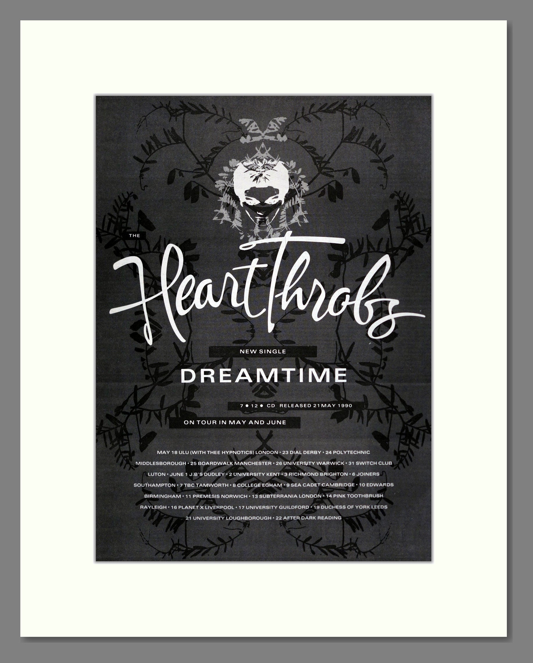 Heartthrobs - Dreamtime. Vintage Advert 1990 (ref AD17622)