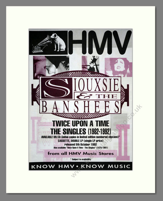 Siouxsie And The Banshees - Twice Upon A Time. Vintage Advert 1992 (ref AD17637)