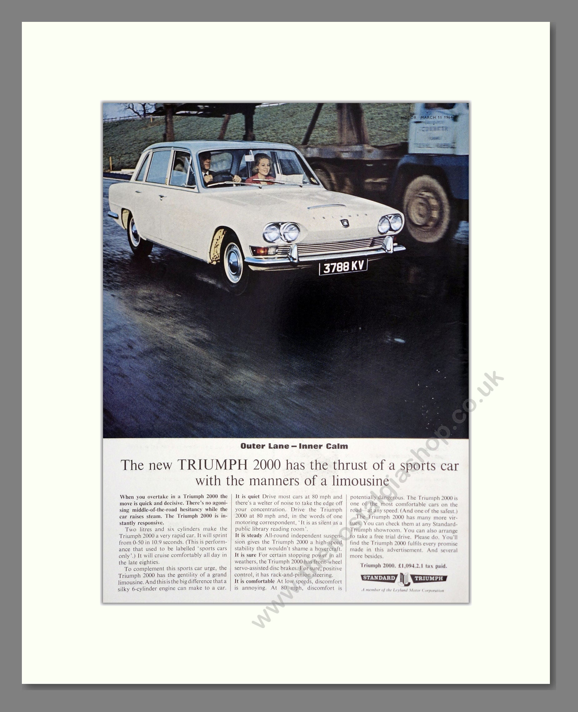 Triumph - 2000. Vintage Advert 1964 (ref AD61307)