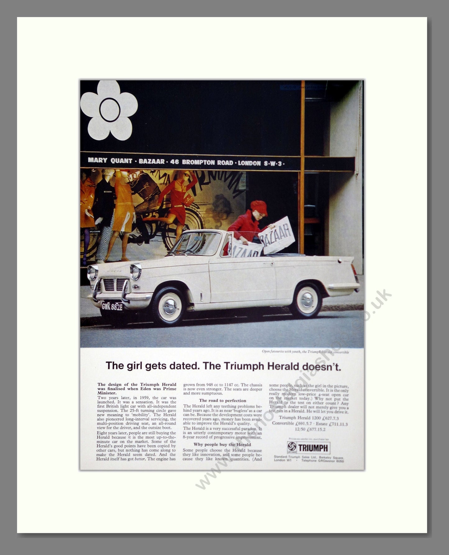 Triumph - Herald. Vintage Advert 1967 (ref AD61379)