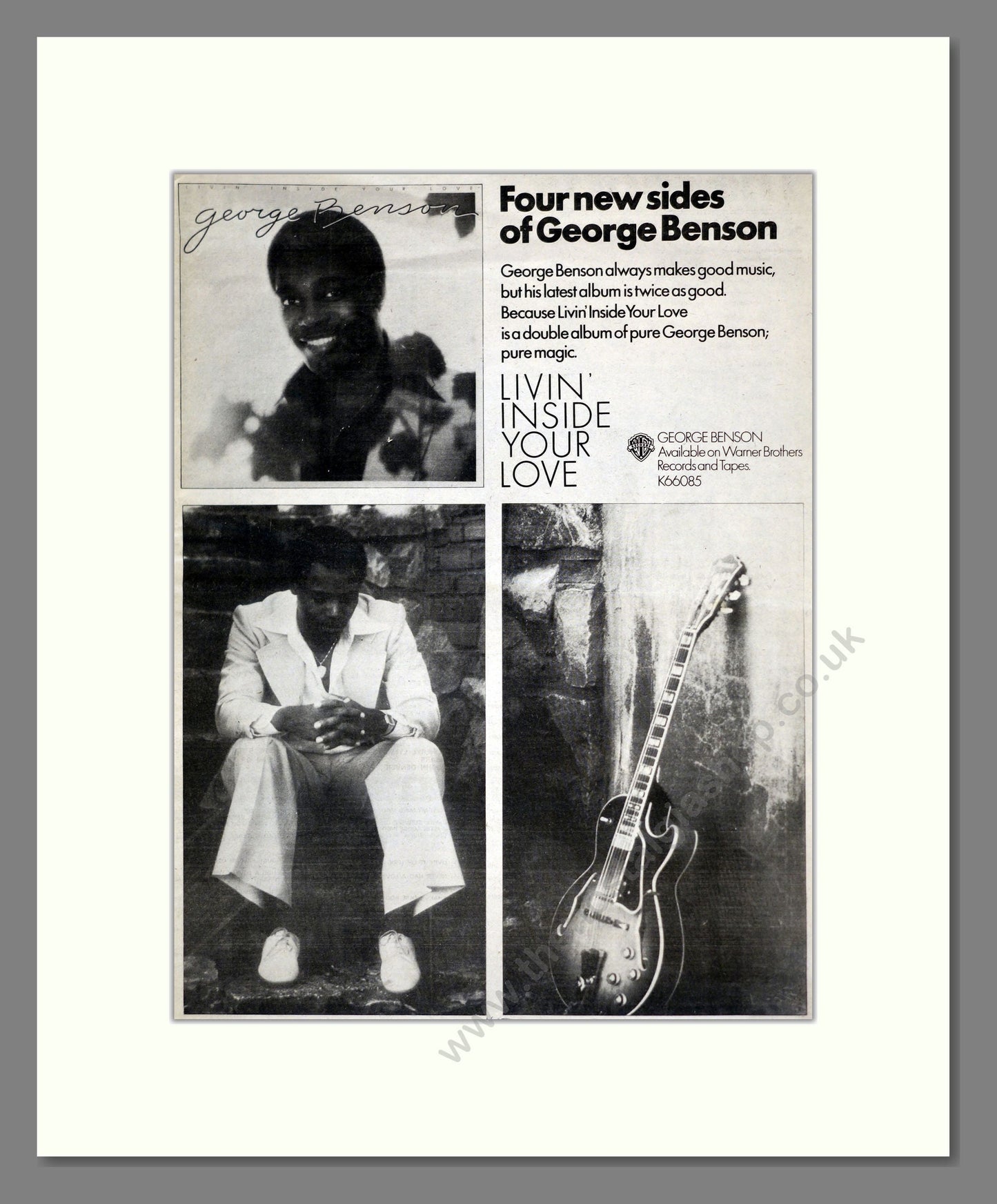 George Benson - Livin Inside Your Love. Vintage Advert 1979 (ref AD17656)