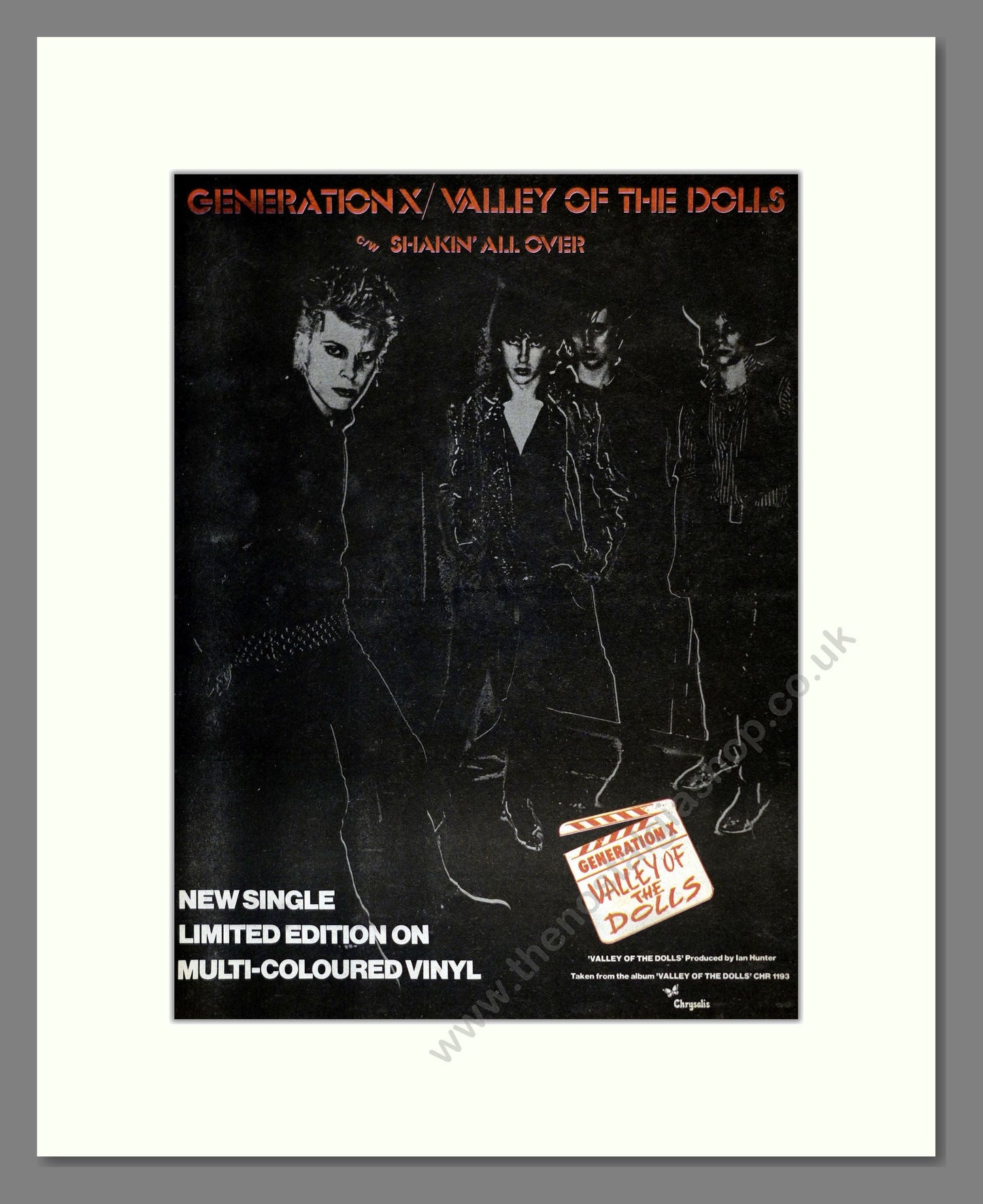 Generation X - Valley Of The Dolls. Vintage Advert 1979 (ref AD17661)