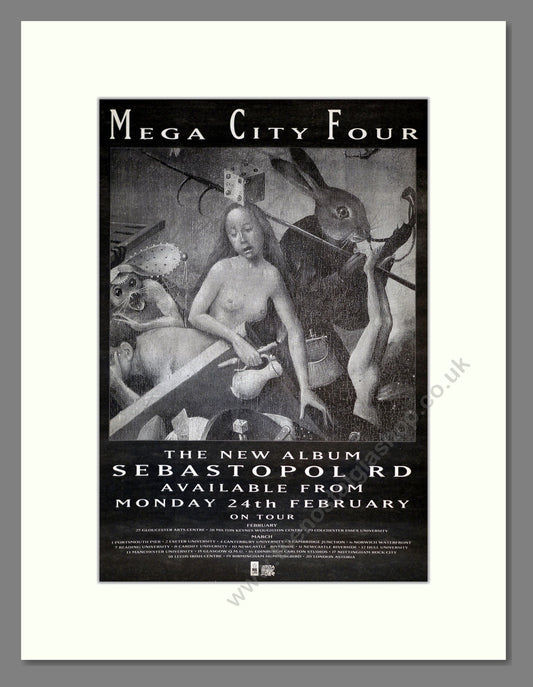 Mega City Four - Sebastapol Rd. Vintage Advert 1992 (ref AD17726)