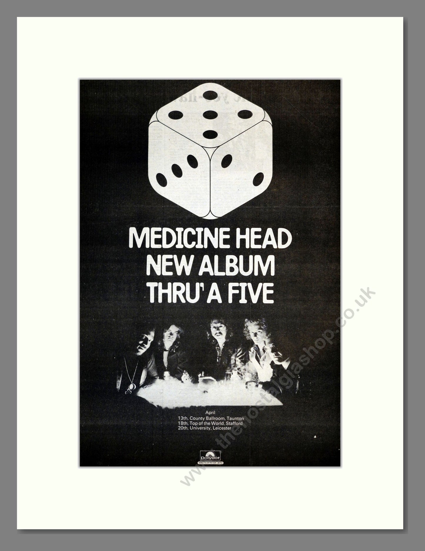 Medicine Head - Thru A Five. Vintage Advert 1974 (ref AD17791)