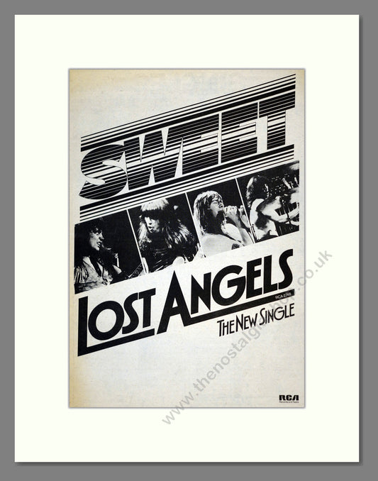 Sweet - Lost Angels. Vintage Advert 1976 (ref AD17796)