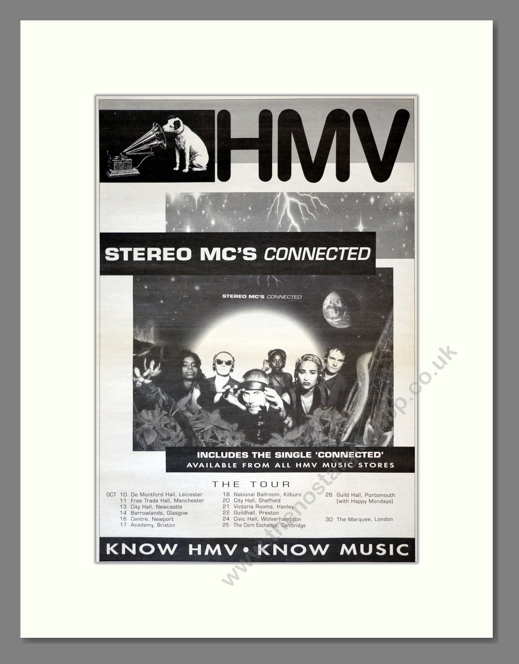 Stereo MC's - Connected. Vintage Advert 1992 (ref AD17804)