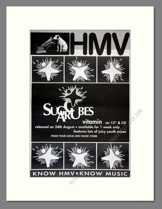 Sugarcubes - Vitamin. Vintage Advert 1992 (ref AD17806)