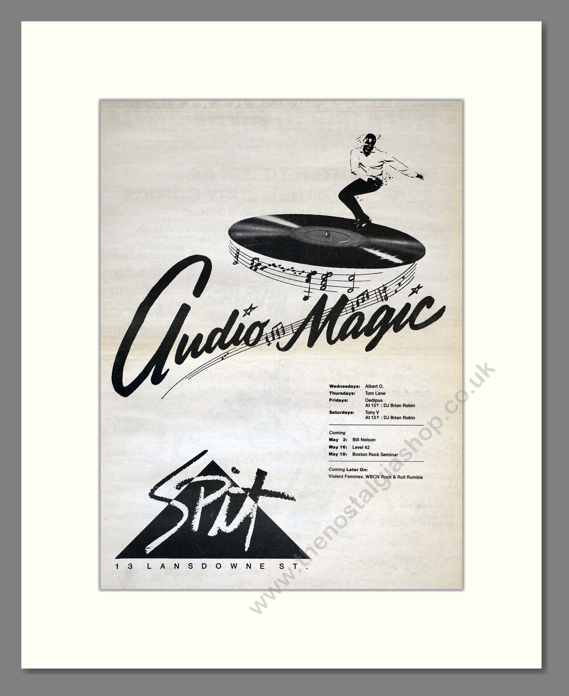 Spit - Audio Magic. Vintage Advert 1984 (ref AD17849)