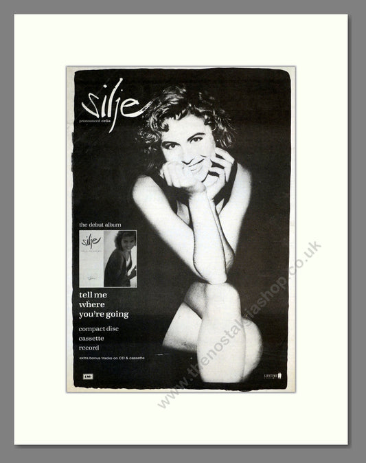 Silje - Tell Me Where You're Going. Vintage Advert 1990 (ref AD17875)