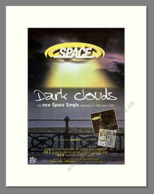 Space - Dark Clouds. Vintage Advert 1997 (ref AD17876)