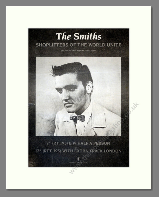 Smiths (The) - Shoplifters Of The World Unite. Vintage Advert 1987 (ref AD17885)