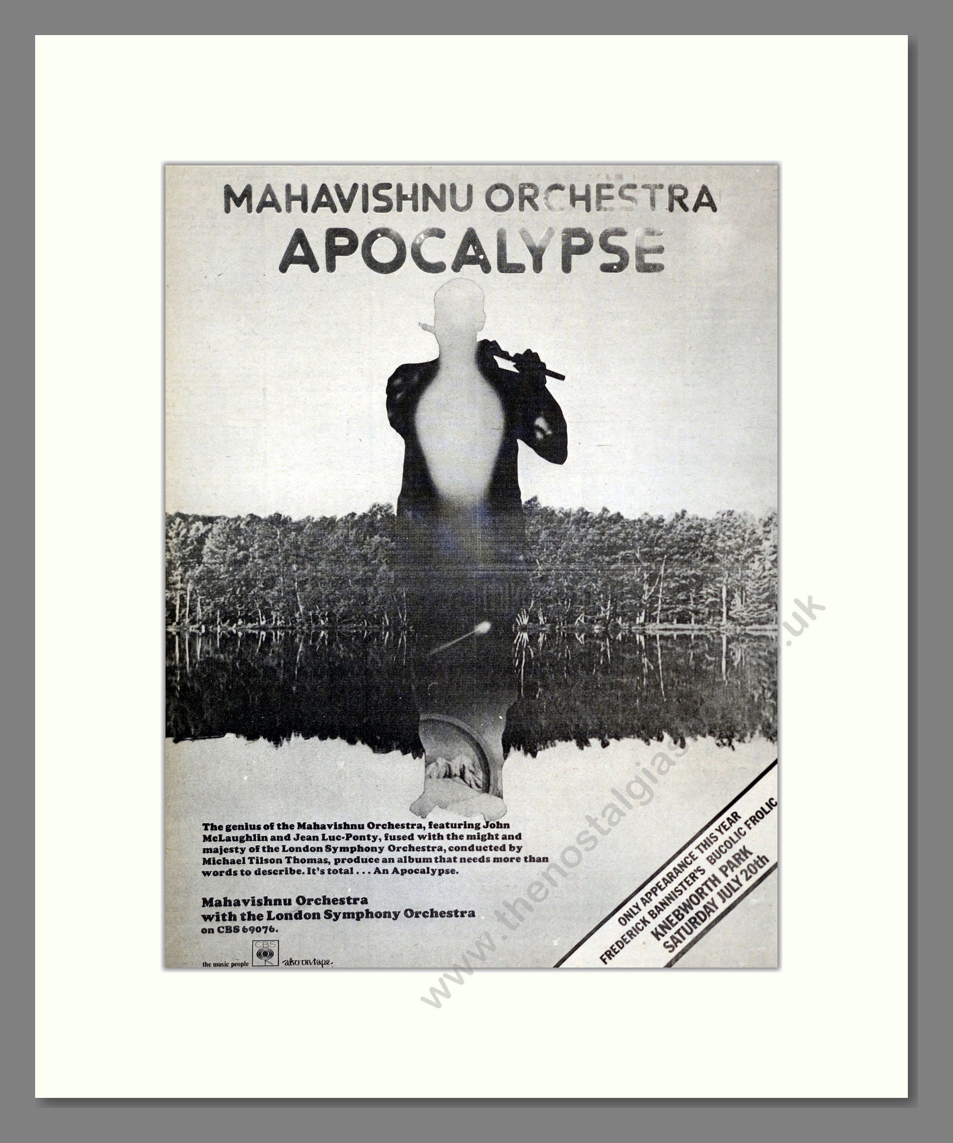 Mahavishnu Orchestra (The) - Apocalypse. Vintage Advert 1974 (ref AD17915)