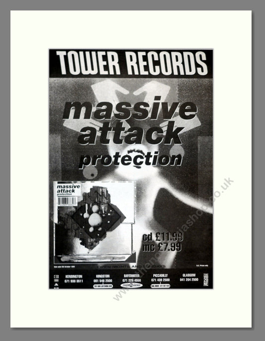 Massive Attack - Protection. Vintage Advert 1994 (ref AD17999)