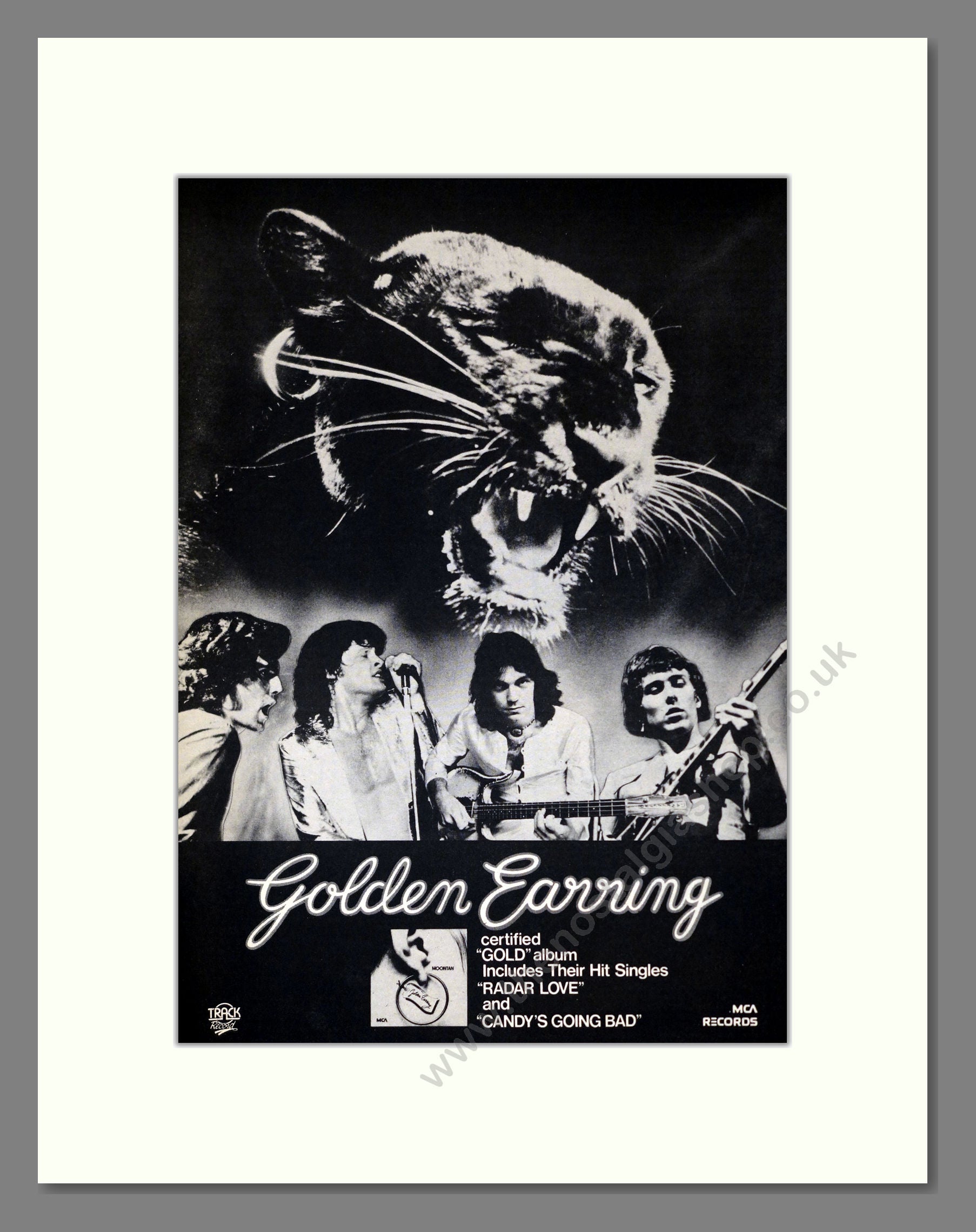 Golden Earring - Moontan. Vintage Advert 1974 (ref AD301873)