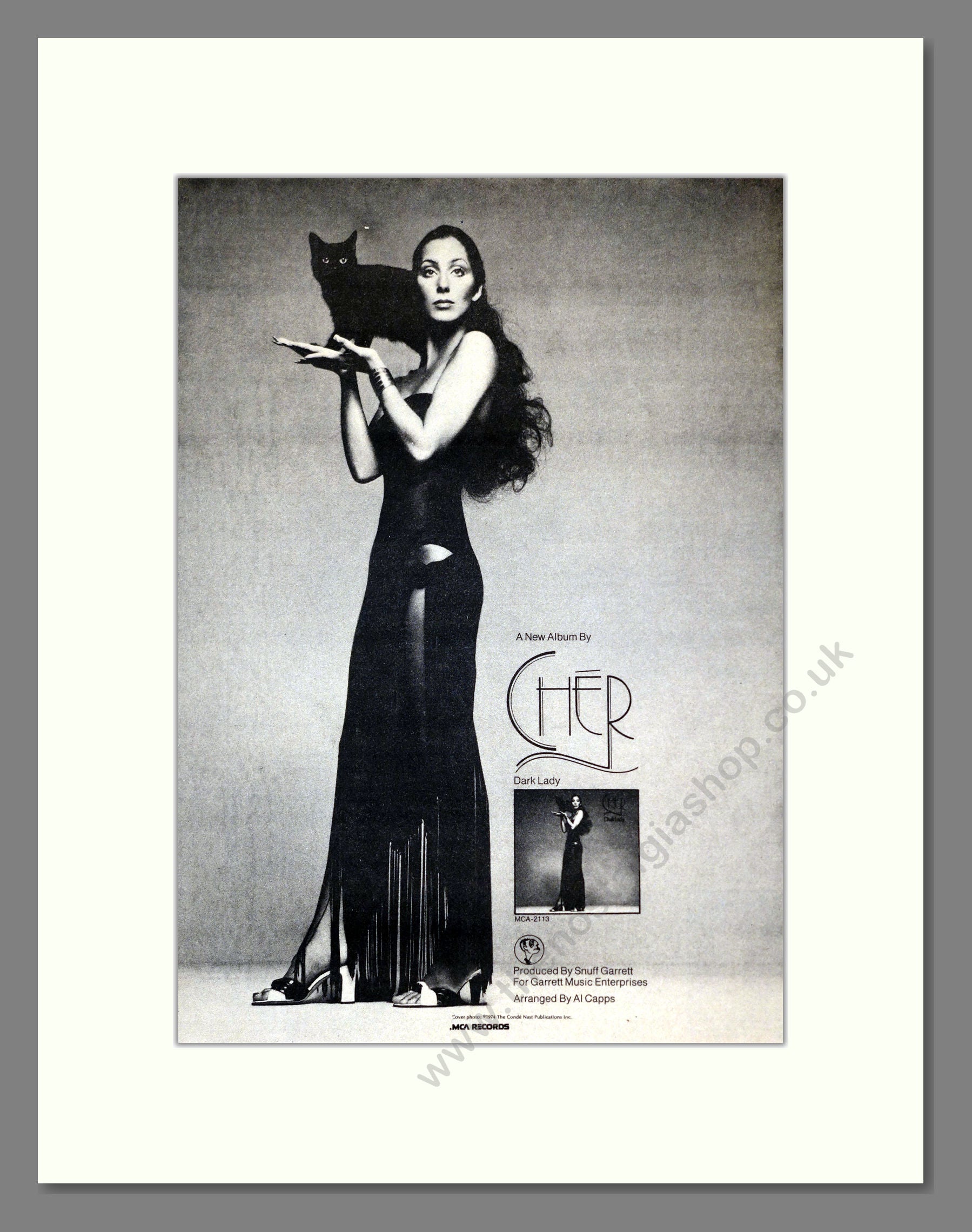 Cher - Dark Lady. Vintage Advert 1974 (ref AD301877)