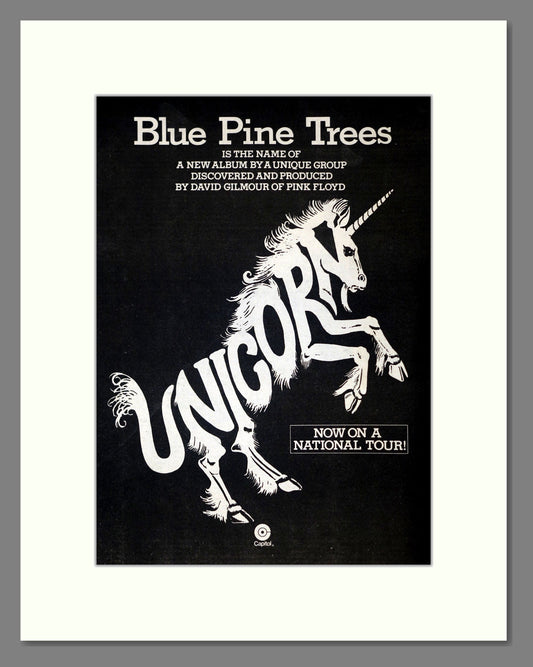 Unicorn - Blue Pine Trees. Vintage Advert 1974 (ref AD301896)